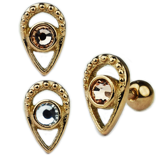 Ornament tropfen ohr helix - tropfen,