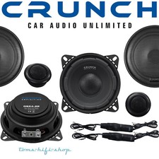 Crunch 10cm 120 Watt Flach Lautsprecher Set nur 3,6cm PKW Auto Boxen DSX-4.2E