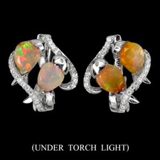 925 sterling silber - silber, ohrringe