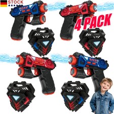 4x Laser Tag Guns Set, Infrarot Laserpistolen Kinder Spielzeug Pistole Geschenk