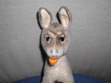 Biete hübschen sehr alten Steiff-Esel "Grissy "