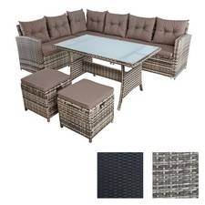 Polyrattan essgruppe lounge - polyrattan,
