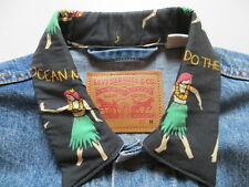 Levi's Jeans Jacke Gr. M wie NEU ! Vintage Denim mit Hawaii Hula Girl, LIMITED !