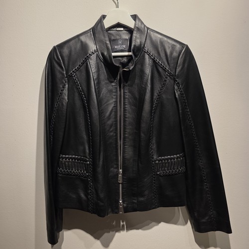 Schwarze damen echtlederjacke - schwarze,