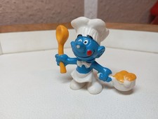 Schleich Koch Schlumpf Torti CE - 20073 - Schlümpfe Pfanne Löffel kochen Brei