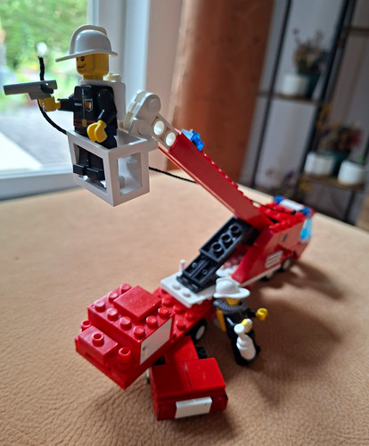 Lego feuerwehrauto kranwagen - lego,
