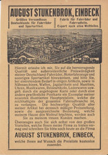 ORIGINAL  "AUGUST STUKENBROK, EINBECK"  TOP Werbung im AK -Format
