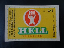 1 DDR-Bier-Etiketten - Hell