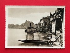 Foto AK Lago di Lugano um 1935 Dampfer mit Anlegestelle in Gandria   ( 53075