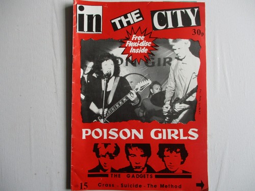 The city rare punk fanzine - in,