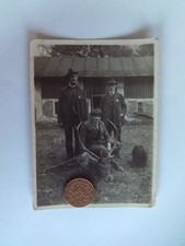 Foto Jagd Jäger mit erlegtem Hirsch Rotwild 20er Jahre