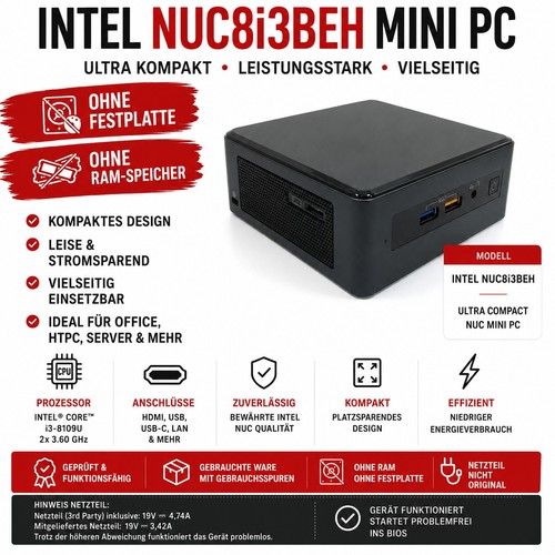 Intel nuc8i3beh mini pc - intel,