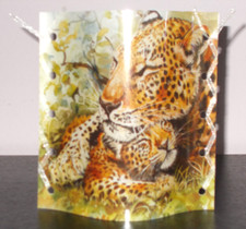 Deko Windlicht Tiere Afrikas Leopard Tischlicht Unikat Geschenkidee