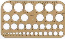 Schablone Kreis Kreisschablone 4 - 40mm Zeichenschablone Lochkreisschablone