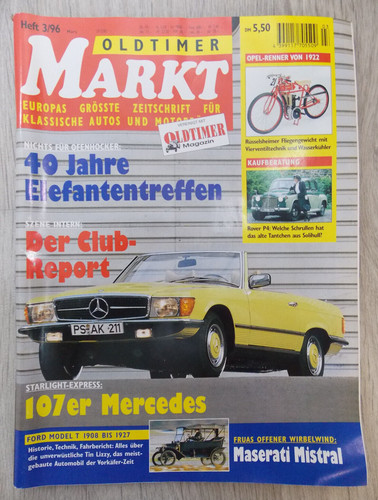 Oldtimer markt märz 1996 - oldtimer,