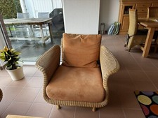 Couchgarnitur Rattan Alcantara Stoff