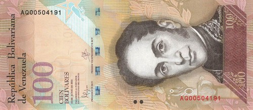 Venezuela 100 bolivares 2015 - 100,