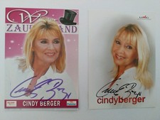 Cindy Berger Autogramm Signiert 2x AK