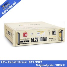 51,2V 100Ah Lithium Eisenphosphat Batterie mit 5120Wh(Gebraucht wie neu) ）