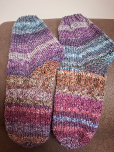 Kurzsocken aus restwolle bunt - kurzsocken,