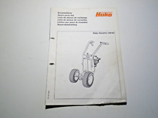 Ersatzteilliste Hako Variette (3614) Original Hako Hausdruckerei Mot.Aspera HS40