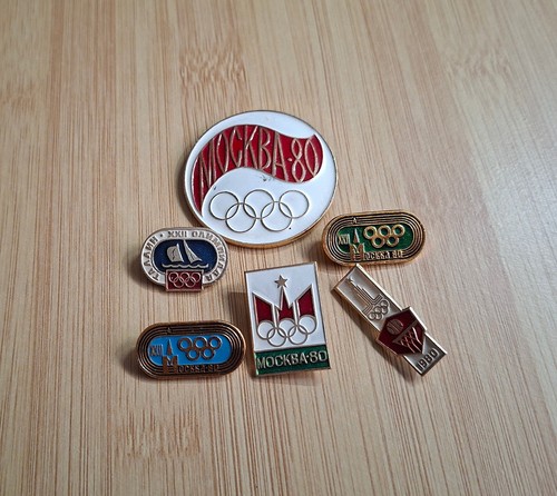 6er set olympia pins - 6er-set, moskau