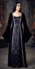 Samtkleid maxikleid fleur - maxikleid, de