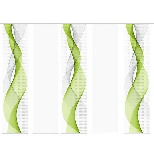 Teiliges schiebevorhang set - 5-teiliges, schiebevorhang-set