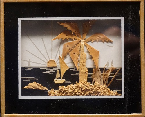 Palme auf einer - insel, –