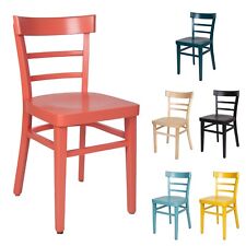 Küchenstuhl Laura farbiger Holzstuhl Esstischstuhl Esszimmerstuhl Retro Vintage