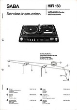 Service Manual-Anleitung für Saba Ultra HiFi 9920 