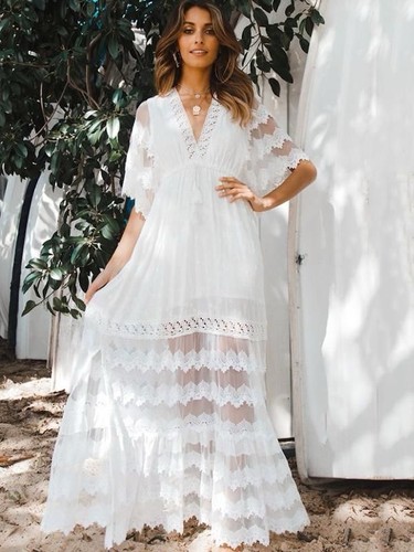 Jaase maxi kleid weiß - jaase,