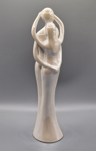 Skulptur paar 28cm weiß - skulptur,