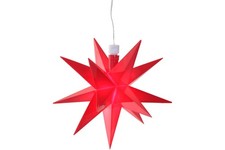 3D Leuchtstern rot 12 cm mit