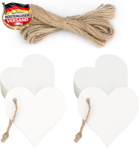 Papieranhänger set 6cm - 6cm, für