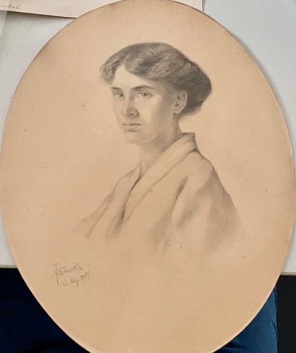 Ovales frauenportrait - ovales,