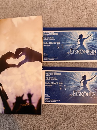 Tickets disneys die - 2x, tickets: