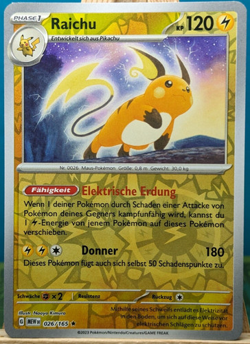 Pokemon 151 raichu - -,