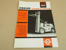 Prospekt Crede DFG2500 Gabelstapler mit Mercedes Benz Motor OM636 von ca 1963