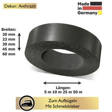 Kantenumleimer Bügelkante Schmelzkleber Umleimer 17 20 22 24 30 45 60 mm