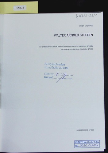 Walter arnold steffen - walter,
