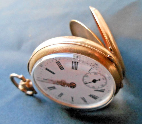 Taschenuhr massiv gold - massiv,