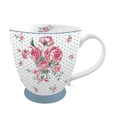 Kaffeebecher rosenmuster - kaffeebecher,