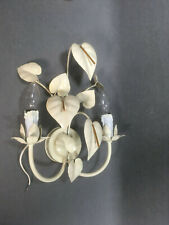 Florentiner Wandlampe Lampe Wandleuchter Blätter Calla Blüten shabby Brocante 