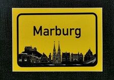 Aufkleber Ortschild Marburg
