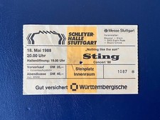 Original ticket mai - 18.mai, 1988