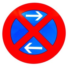 ORIGINAL Verkehrszeichen 283-31 Absolutes Halteverbot Mitte Links Straßen-Schild