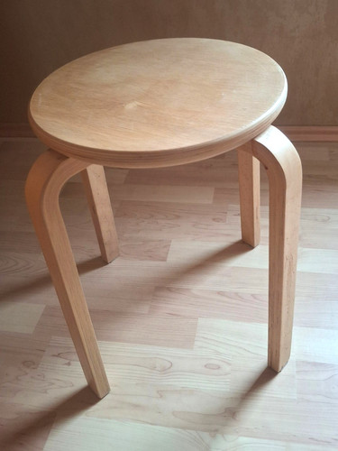 Vinted hocker helles holz - -,