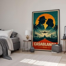 Casablanca retro minimal movie - casablanca,
