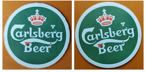 Bierdeckel carlsberg beer - 1,